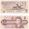 BC-55a 1986 Canada $2 Crow-Bouey, ARJ, AU-UNC (AU55)