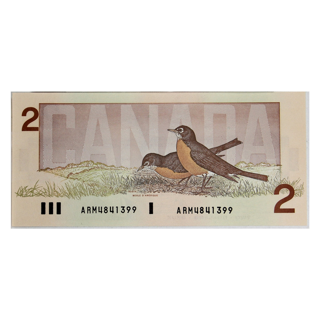 BC-55a 1986 Canada $2 Crow-Bouey, ARM, Uncirculated (MS60)