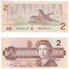 BC-55a 1986 Canada $2 Crow-Bouey, ARP, AU-UNC (AU55)