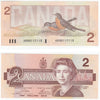 BC-55a 1986 Canada $2 Crow-Bouey, ARR, Almost Uncirculated (AU50)