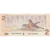 BC-55a 1986 Canada $2 Crow-Bouey, ARV, Almost Uncirculated (AU50)