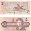 BC-55a 1986 Canada $2 Crow-Bouey, ARW, Almost Uncirculated (AU50)