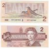 BC-55a 1986 Canada $2 Crow-Bouey, ARY, AU-UNC (AU55)