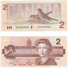 BC-55a 1986 Canada $2 Crow-Bouey, AUE, Almost Uncirculated (AU50)
