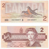 BC-55a 1986 Canada $2 Crow-Bouey, AUE, Uncirculated (MS60)