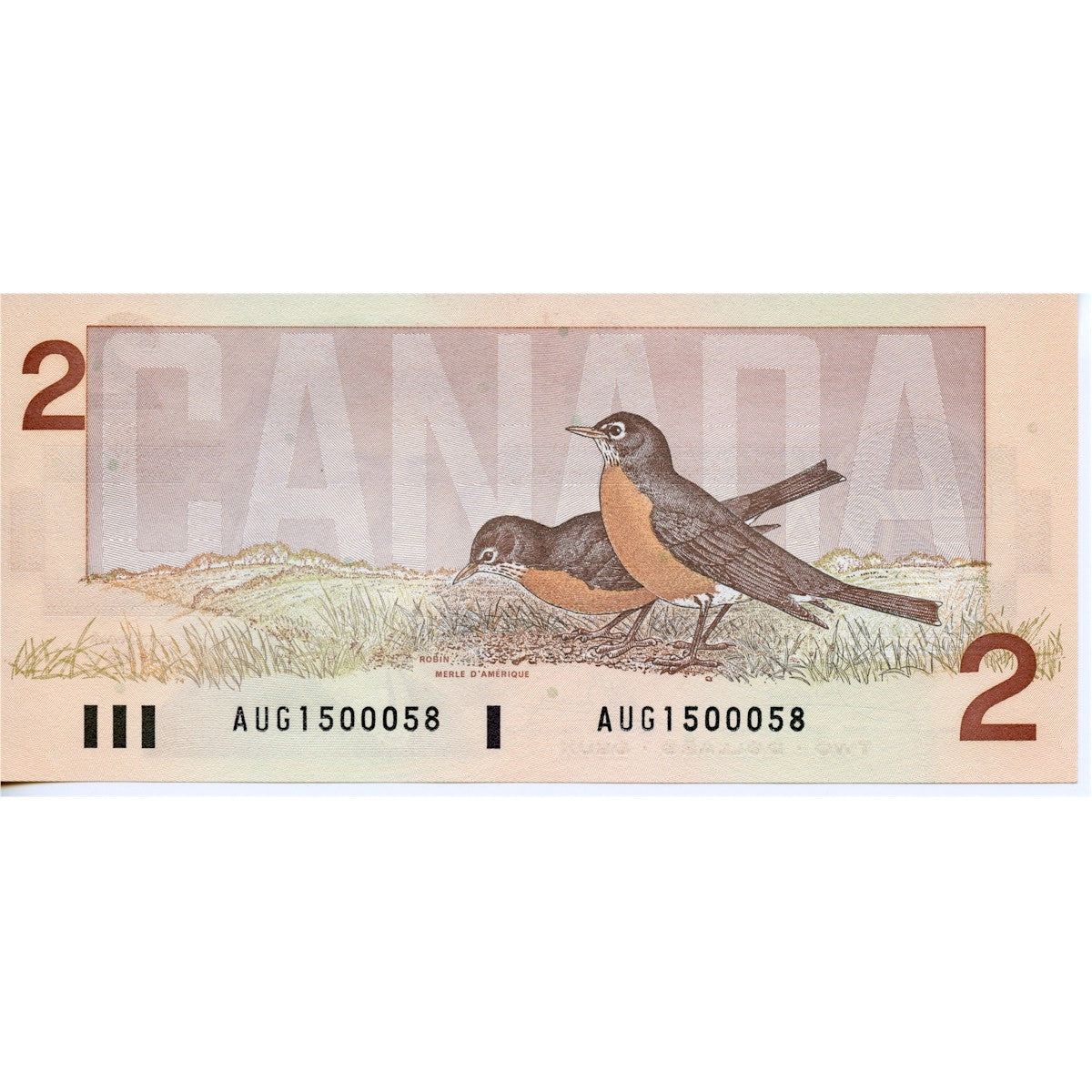 BC-55a 1986 Canada $2 Crow-Bouey, AUG, Uncirculated (MS60)