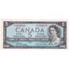 BC-39b 1954 Canada $5 Beattie-Rasminsky, A/X, EF-AU (EF45)