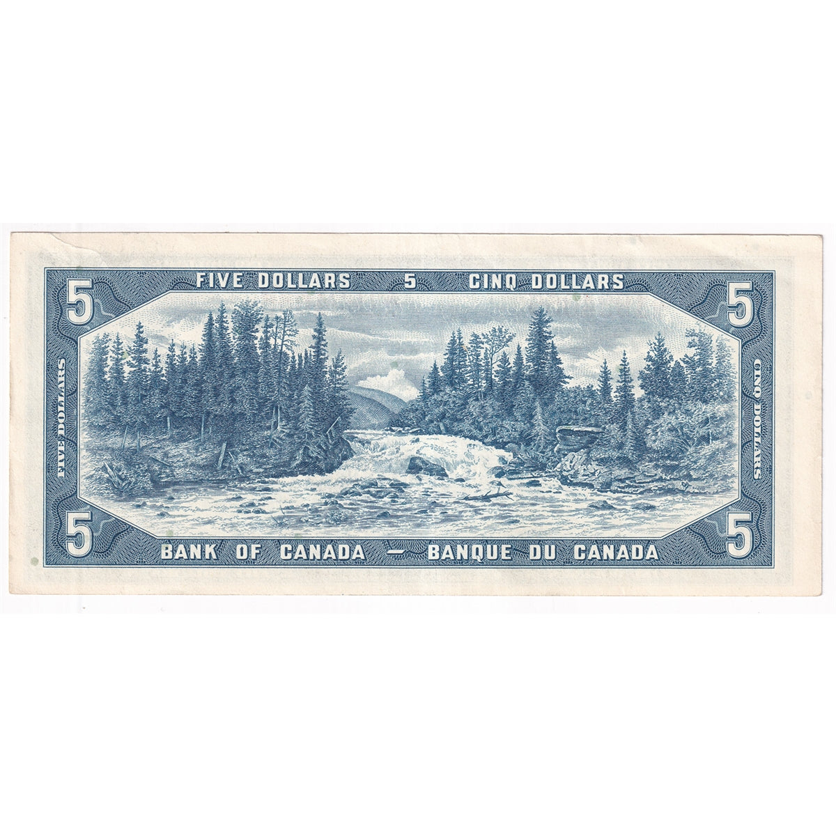 BC-39b 1954 Canada $5 Beattie-Rasminsky, A/X, EF-AU (EF45)