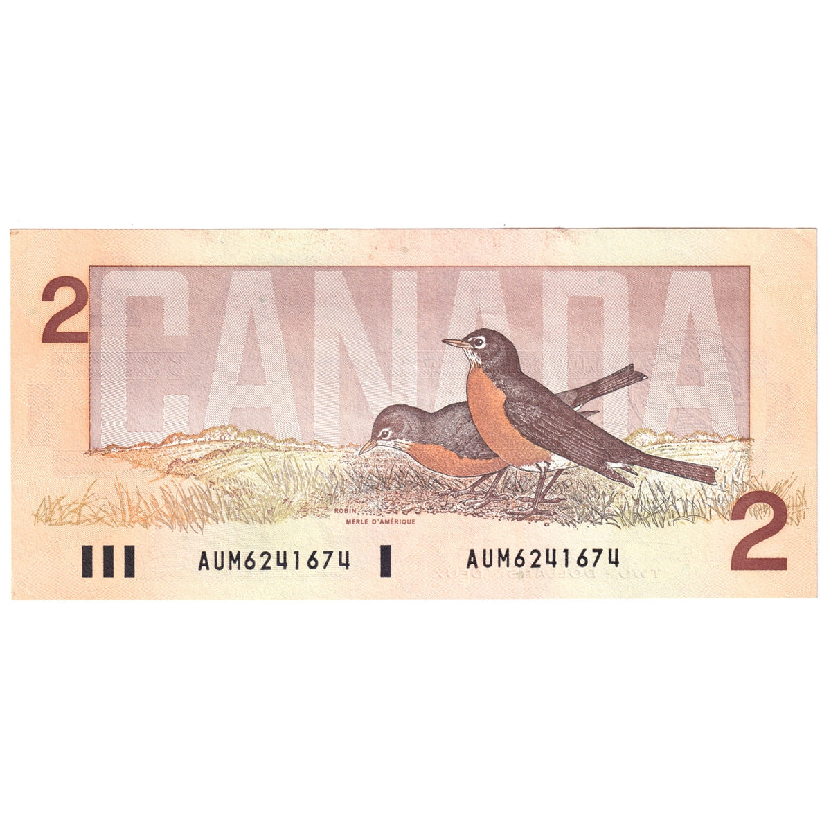 BC-55a 1986 Canada $2 Crow-Bouey, AUM, AU-UNC (AU55)