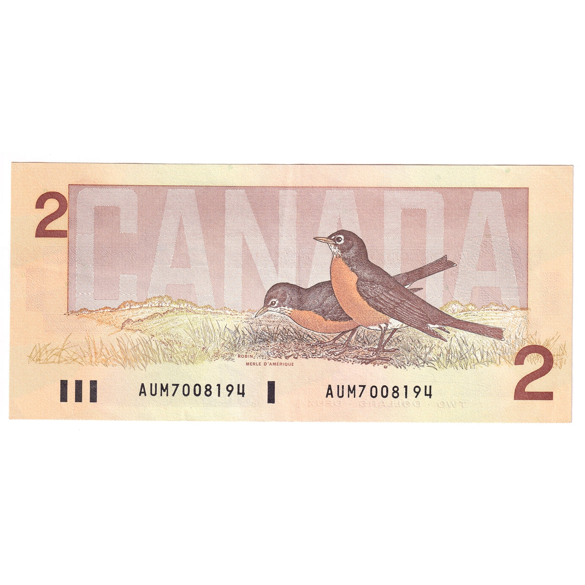 BC-55a 1986 Canada $2 Crow-Bouey, AUM, Extra Fine (EF40)