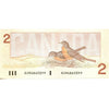 BC-55a 1986 Canada $2 Crow-Bouey, AUM, VF-EF (VF30)