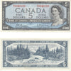 BC-39b 1954 Canada $5 Beattie-Rasminsky, B/X, EF-AU