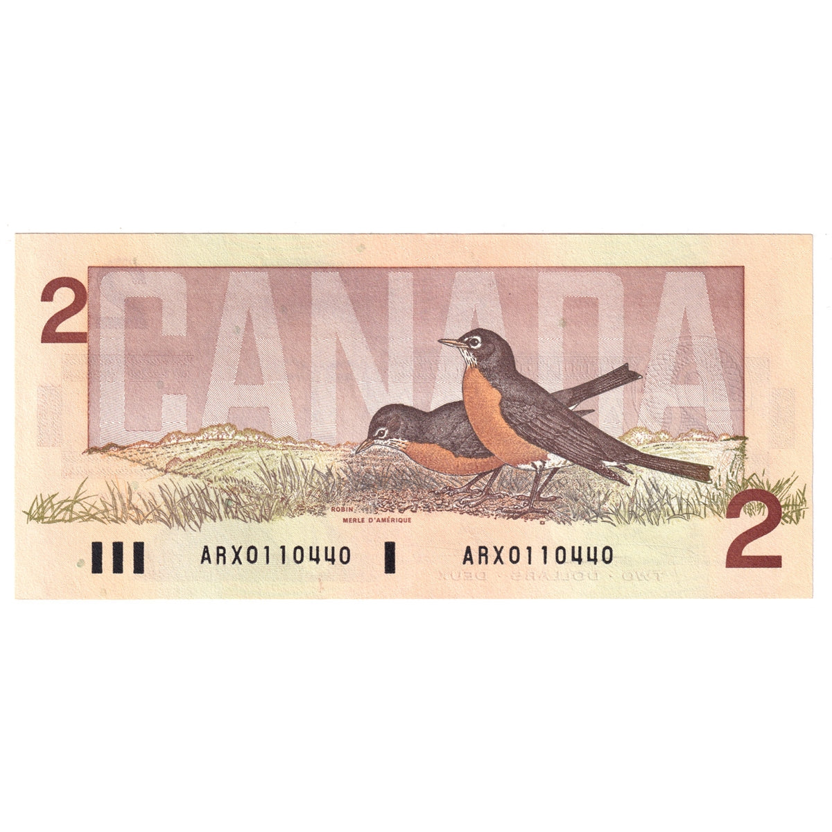 BC-55aA 1986 Canada $2 Crow-Bouey, ARX, Below 1.26M, AU-UNC (AU55)
