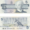 BC-56a 1986 Canada $5 Crow-Bouey, EOC, EF-AU (EF45)