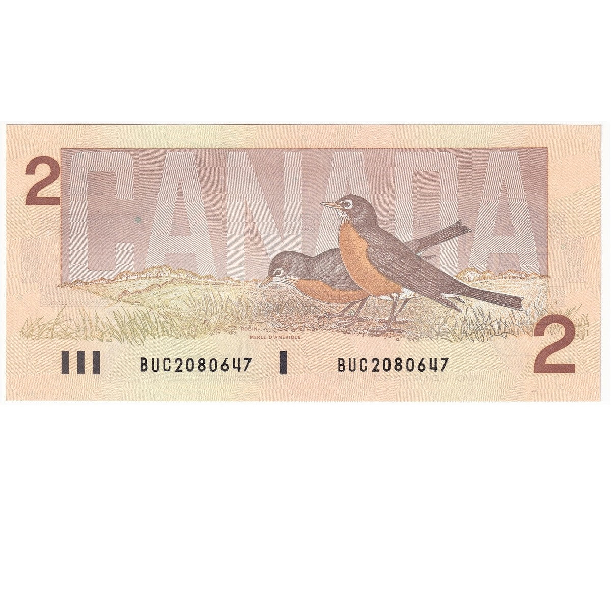 BC-55b 1986 Canada $2 Thiessen-Crow, BUC, Choice Uncirculated (CUNC63)