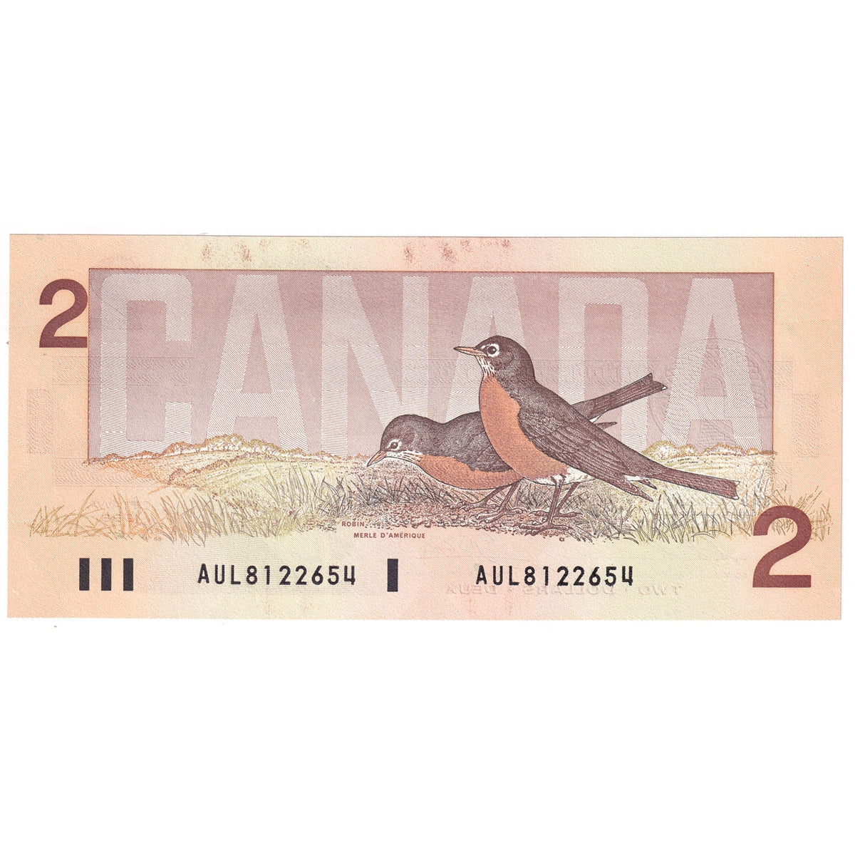 BC-55b 1986 Canada $2 Thiessen-Crow, AUL, Uncirculated (MS60)