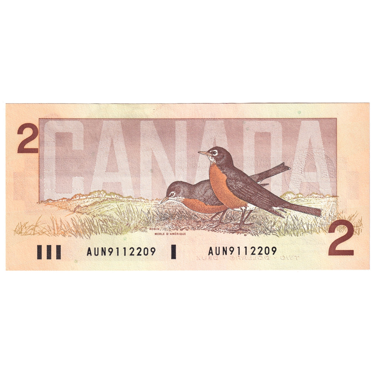 BC-55b 1986 Canada $2 Thiessen-Crow, AUN, Almost Uncirculated (AU50)