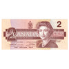 BC-55b 1986 Canada $2 Thiessen-Crow, AUN, Almost Uncirculated (AU50)