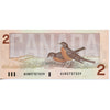 BC-55b 1986 Canada $2 Thiessen-Crow, AUN, AU-UNC (AU55)