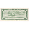 BC-37b-i 1954 Canada $1 Beattie-Rasminsky, O/P, AU-UNC (AU55)