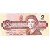 BC-55b 1986 Canada $2 Thiessen-Crow, AUP, Almost Uncirculated (AU50)