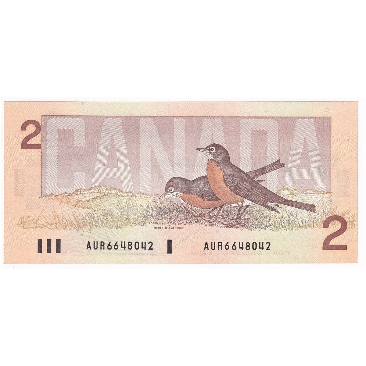 BC-55b 1986 Canada $2 Thiessen-Crow, AUR, Uncirculated (MS60)