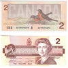 BC-55b 1986 Canada $2 Thiessen-Crow, AUT, Almost Uncirculated (AU50)