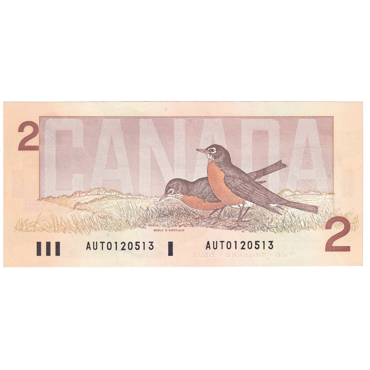 BC-55b 1986 Canada $2 Thiessen-Crow, AUT, AU-UNC (AU55)