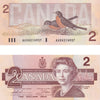 BC-55b 1986 Canada $2 Thiessen-Crow, AUU, Uncirculated (MS60)
