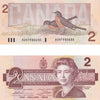 BC-55b 1986 Canada $2 Thiessen-Crow, AUV, Choice Uncirculated (CUNC63)
