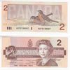 BC-55b 1986 Canada $2 Thiessen-Crow, AUY, Uncirculated (MS60)