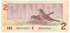 BC-55b 1986 Canada $2 Thiessen-Crow, BBA, Almost Uncirculated (AU50)