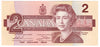 BC-55b 1986 Canada $2 Thiessen-Crow, BBA, Almost Uncirculated (AU50)