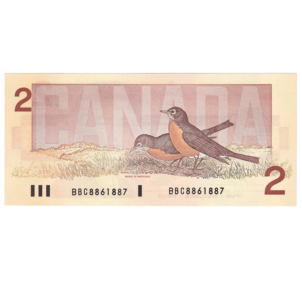 BC-55b 1986 Canada $2 Thiessen-Crow, BBC, Choice Uncirculated (CUNC63)
