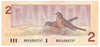 BC-55b 1986 Canada $2 Thiessen-Crow, BBE, Almost Uncirculated (AU50)
