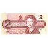 BC-55b 1986 Canada $2 Thiessen-Crow, BBF, Almost Uncirculated (AU50)