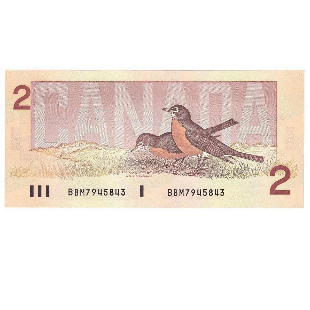 BC-55b 1986 Canada $2 Thiessen-Crow, BBM, Uncirculated (MS60)