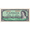 BC-37b-i 1954 Canada $1 Beattie-Rasminsky, Z/P, Extra Fine (EF40)