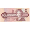 BC-55b 1986 Canada $2 Thiessen-Crow, BBP Small B's, Almost Uncirculated (AU50)