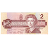 BC-55b 1986 Canada $2 Thiessen-Crow, BBR, Almost Uncirculated (AU50)