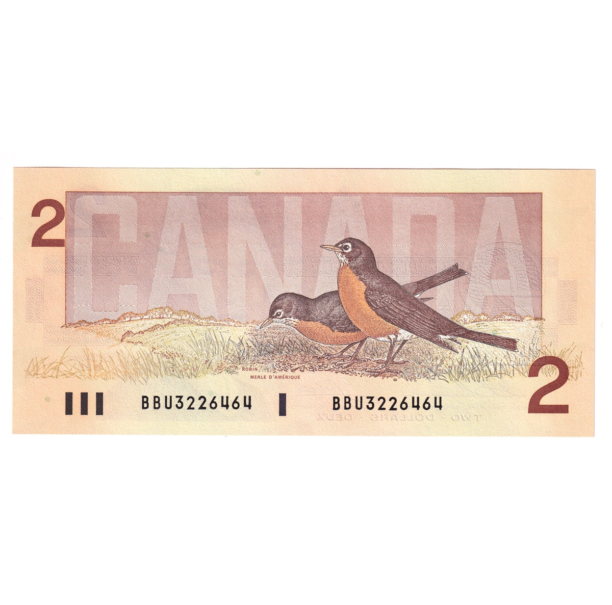 BC-55b 1986 Canada $2 Thiessen-Crow, BBU, Choice Uncirculated (CUNC63)
