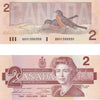 BC-55b 1986 Canada $2 Thiessen-Crow, BBV, AU-UNC (AU55)