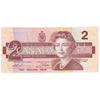 BC-55b 1986 Canada $2 Thiessen-Crow, BGF, Almost Uncirculated (AU50)