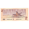 BC-55b 1986 Canada $2 Thiessen-Crow, BGR, Large/Small B's, AU-UNC (AU55)