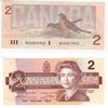 BC-55b 1986 Canada $2 Thiessen-Crow, BGS, Almost Uncirculated (AU50)