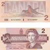 BC-55b 1986 Canada $2 Thiessen-Crow, BGT, Uncirculated (MS60)