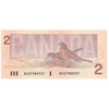 BC-55b 1986 Canada $2 Thiessen-Crow, BGU, Almost Uncirculated (AU50)