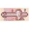 BC-55b 1986 Canada $2 Thiessen-Crow, BGU, Almost Uncirculated (AU50)