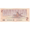 BC-55b 1986 Canada $2 Thiessen-Crow, BGU, AU-UNC