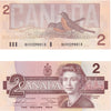 BC-55b 1986 Canada $2 Thiessen-Crow, BGV, Choice Uncirculated (CUNC63)